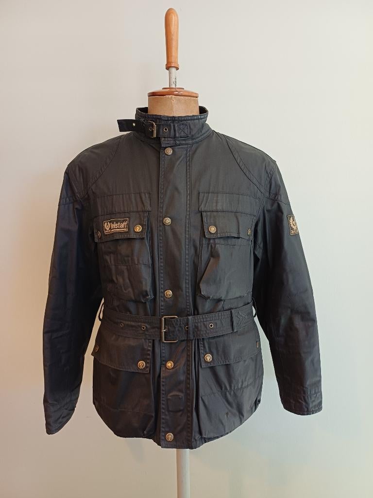 BELSTAFF M cotton-wax katoen vintage motorjas motorjack, Motoren, Kleding | Motorkleding, Jas | textiel, Heren, Tweedehands, Ophalen of Verzenden