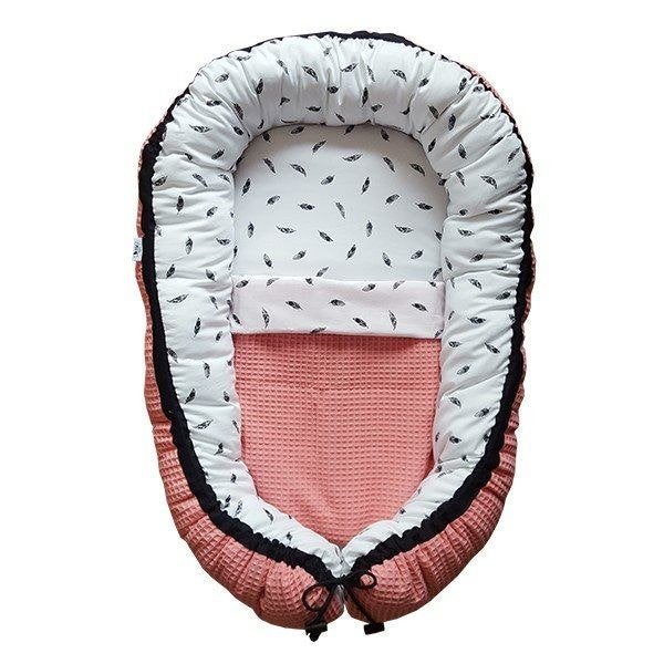 Babynestje Babynest Veren Roze met Deken Little Dreamzzz, Kinderen en Baby's, Bi & Li Creaties, Overige typen, Nieuw, Ophalen of Verzenden