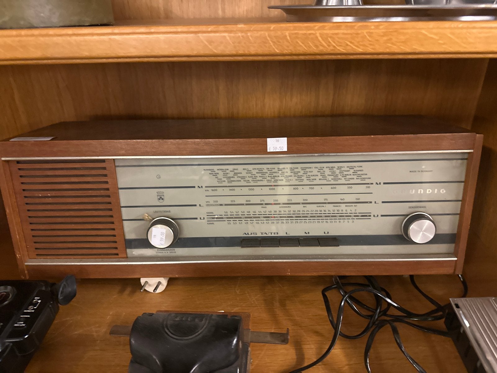 Vintage Unio Radio - Klassieke Houten Ontvanger, Ophalen, Gebruikt, ., .