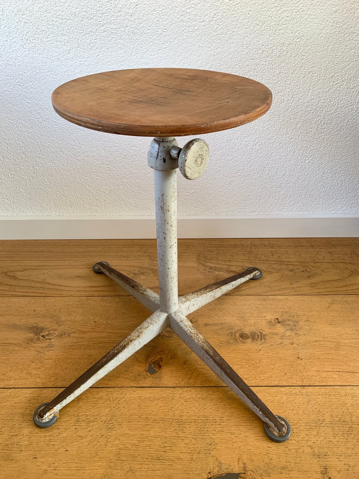 Vintage Friso Kramer Ahrend Atelierkruk / Tekenkruk, Ophalen, In hoogte verstelbaar, Gebruikt, IJzer