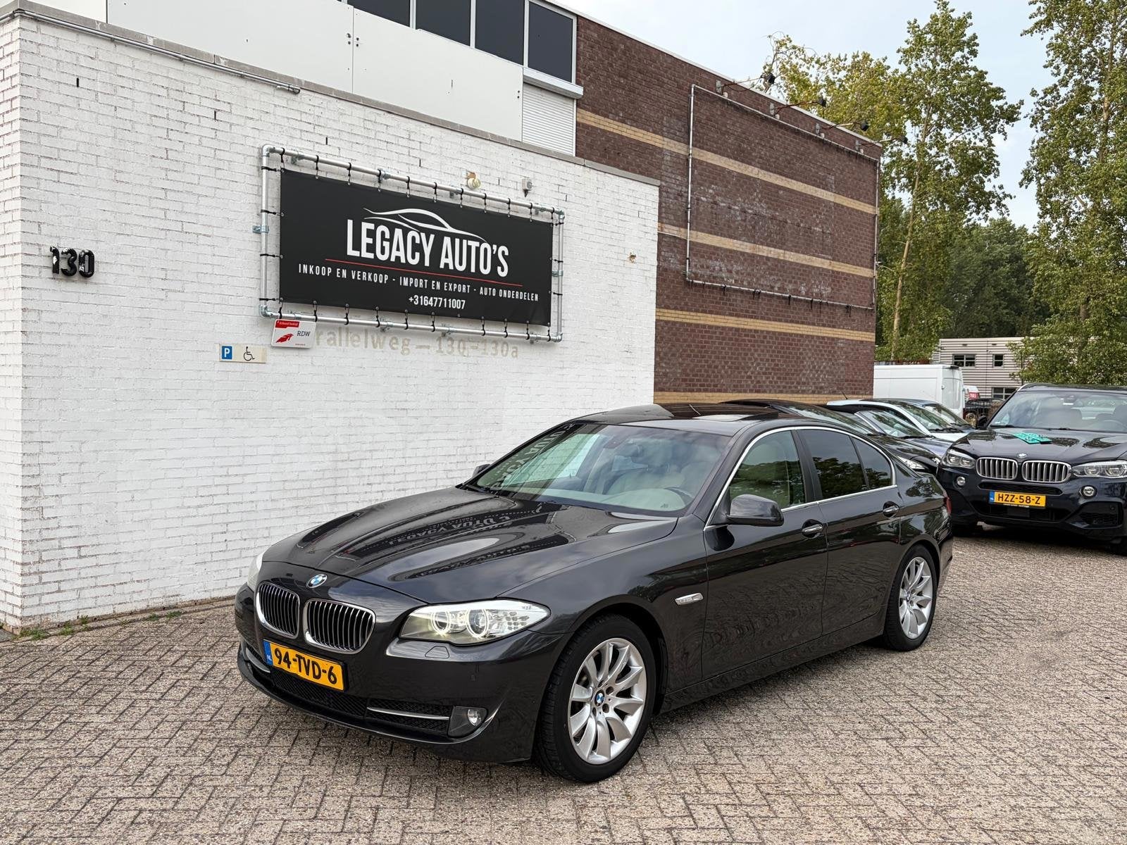 BMW 5-serie 528i High Executive - VOL OPTIES - RIJDT & SCHAK, Automaat, Euro 5, Gebruikt, Beige