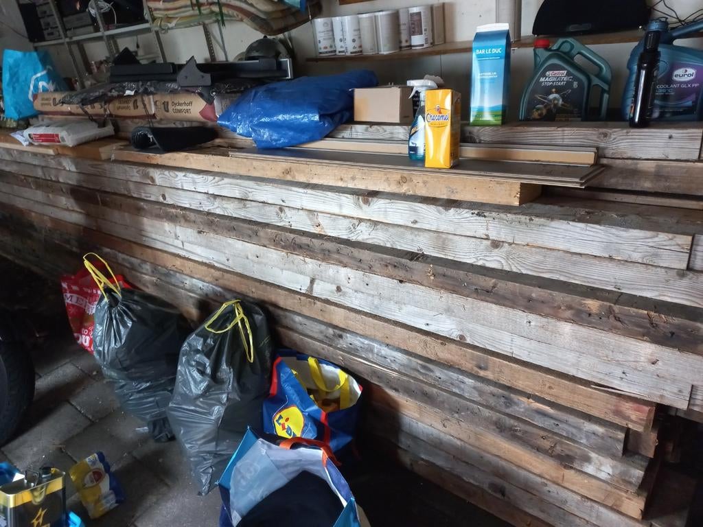 Houten balken, Doe-het-zelf en Verbouw, Ophalen, Balk, Overige houtsoorten, 50 mm of meer