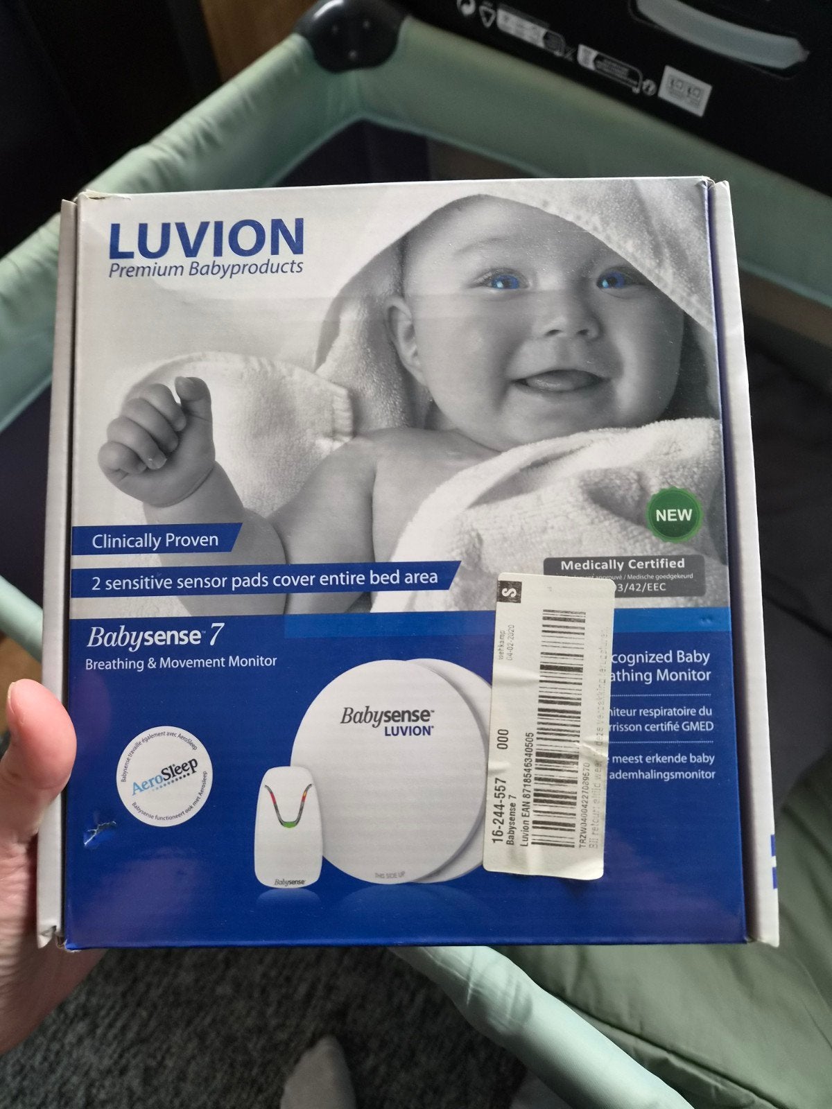 Luvion Babysense 7 Ademhalings- en Bewegingsmonitor, Ophalen