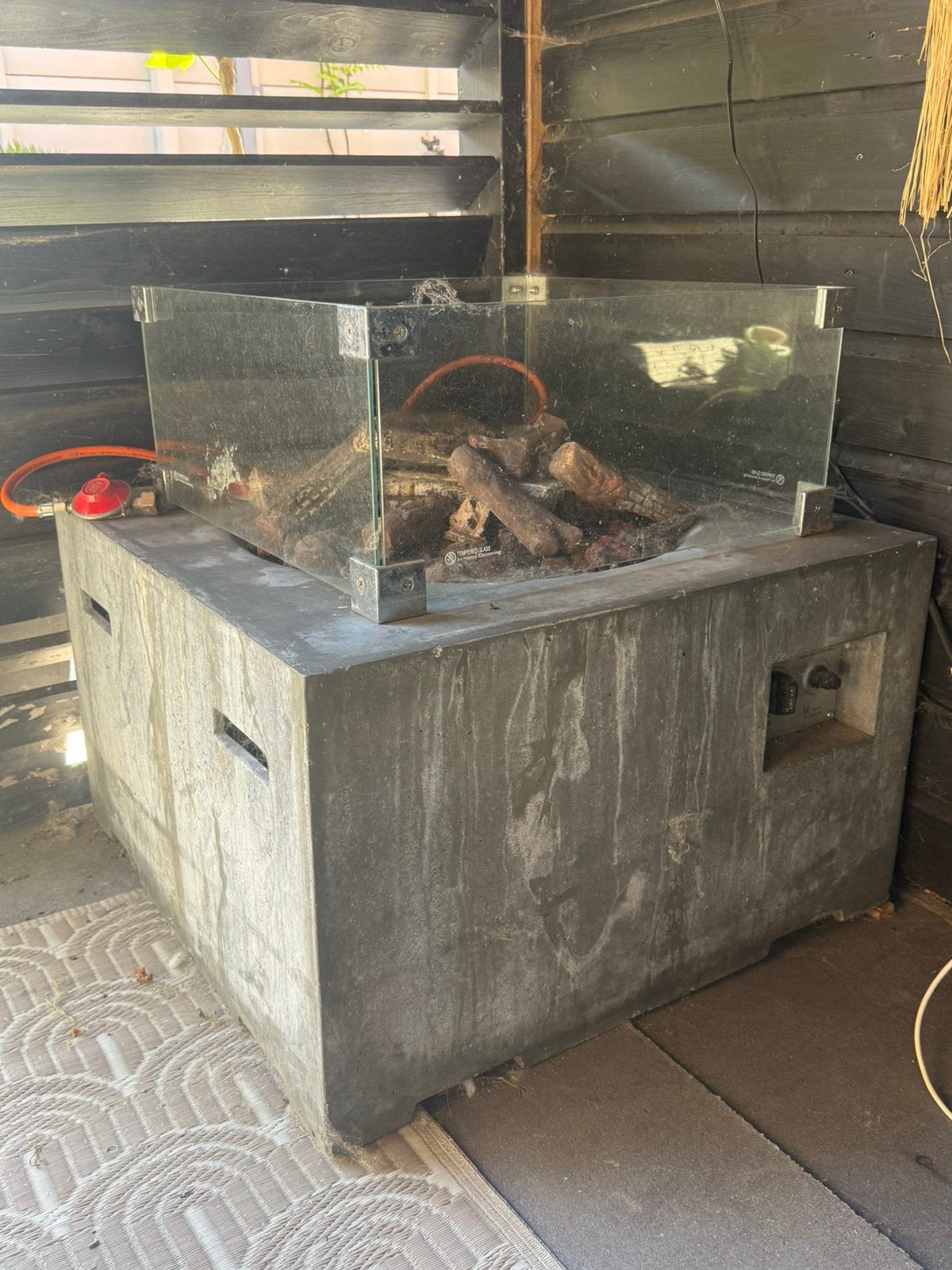 Gas tuinhaard, Tuin en Terras, Ophalen, Gebruikt