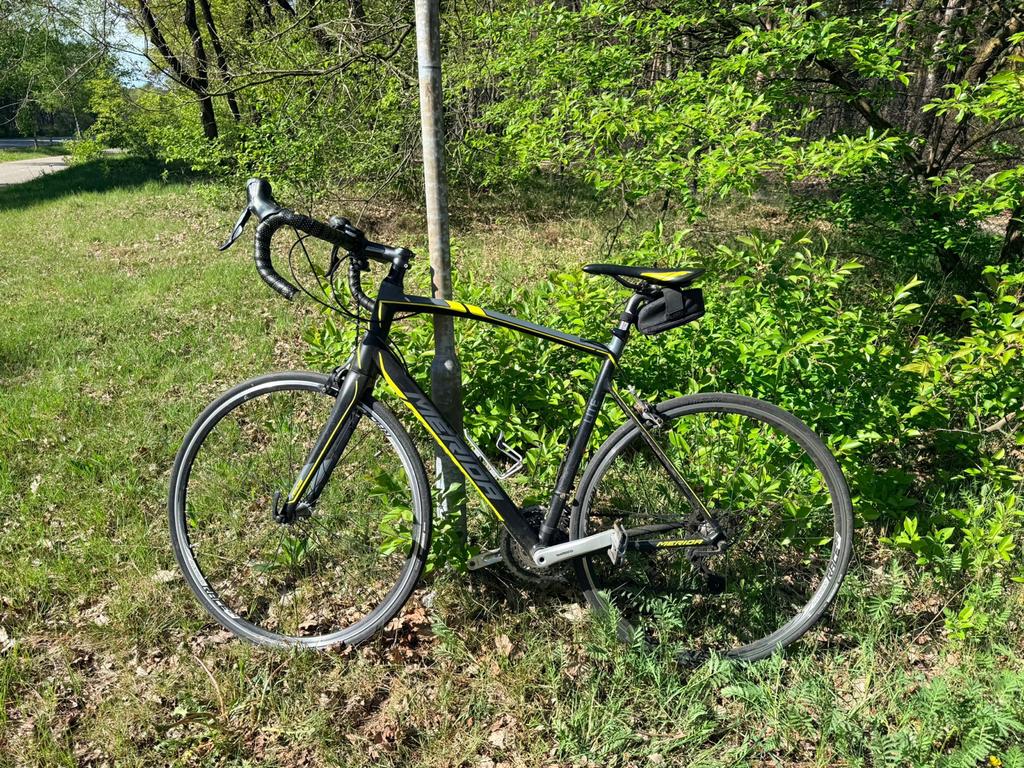 Merida Racefiets Zwart/Geel - framemaat 56, 28 inch, Gebruikt, Aluminium, Meer dan 20 versnellingen