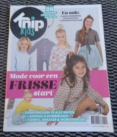 Knipkids Knippie nr. 1 februari, maart 2021 maat 50 t/m 176, Verzenden, Zo goed als nieuw, Kind, Knippie