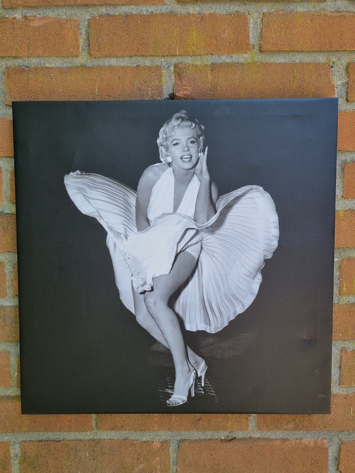 Marilyn Monroe Canvas Schilderij - Icoon Pop Art, Ophalen of Verzenden, Zo goed als nieuw, Schilderij, Minder dan 50 cm