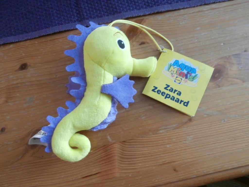 knuffel Supermarktactie Zara het zeepaard Aqua Minis Lidl, Lidl, Overige typen, Nieuw, Ophalen of Verzenden