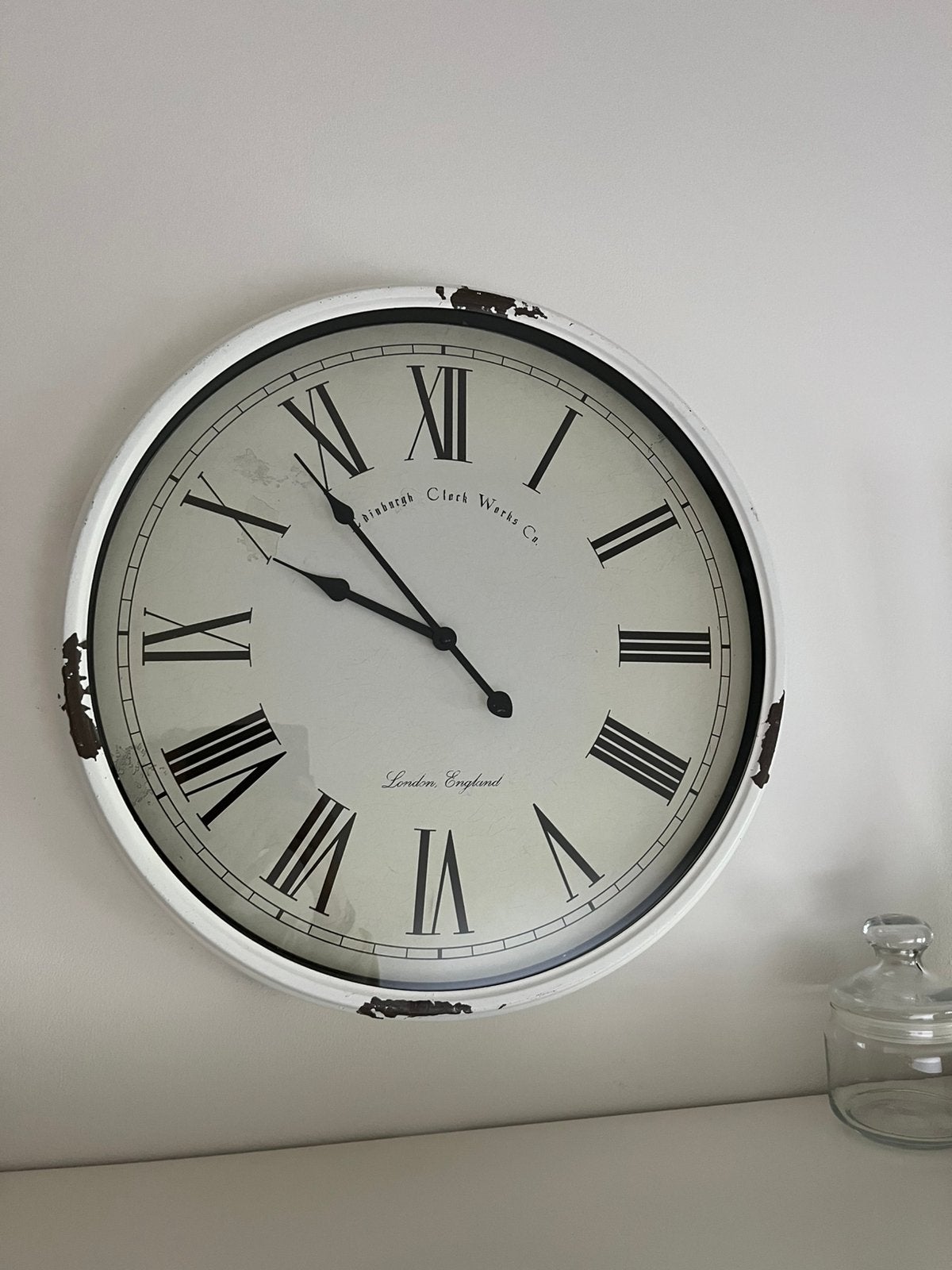 Mooie wandklok, Ophalen, Zo goed als nieuw, Wandklok