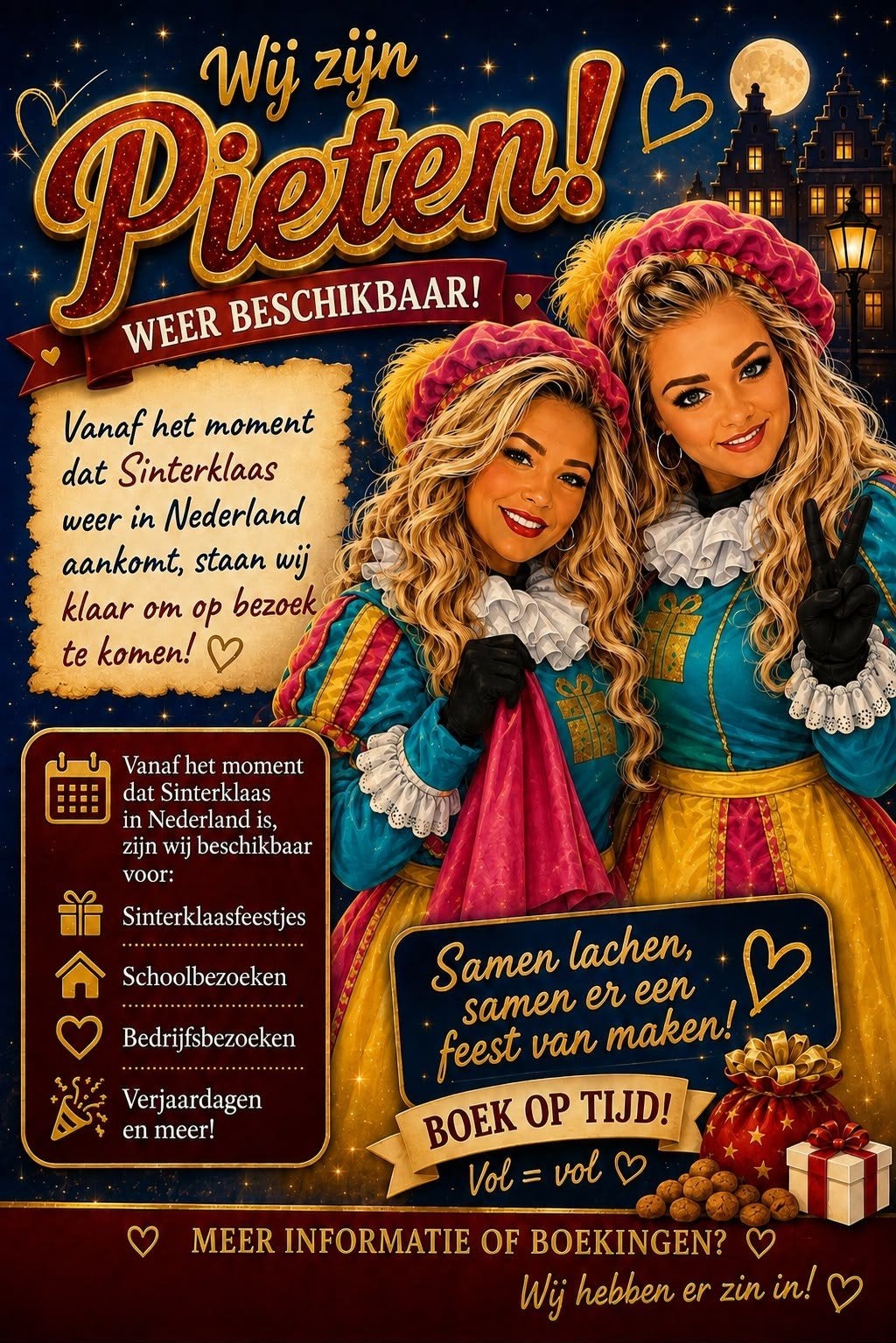 2 pieten op bezoek, Diversen, Ophalen of Verzenden