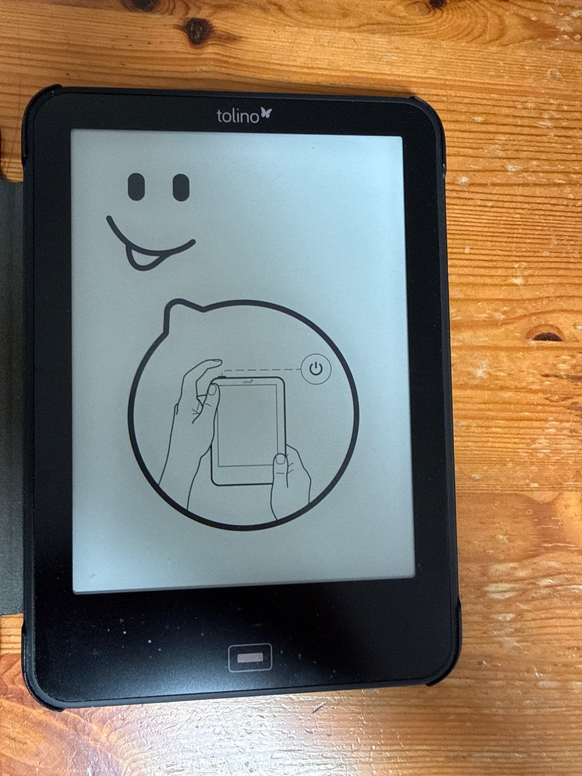 Tolino Vision 4HD e-reader met hoesje, Gebruikt, Ophalen of Verzenden, 4 GB of minder, Touchscreen