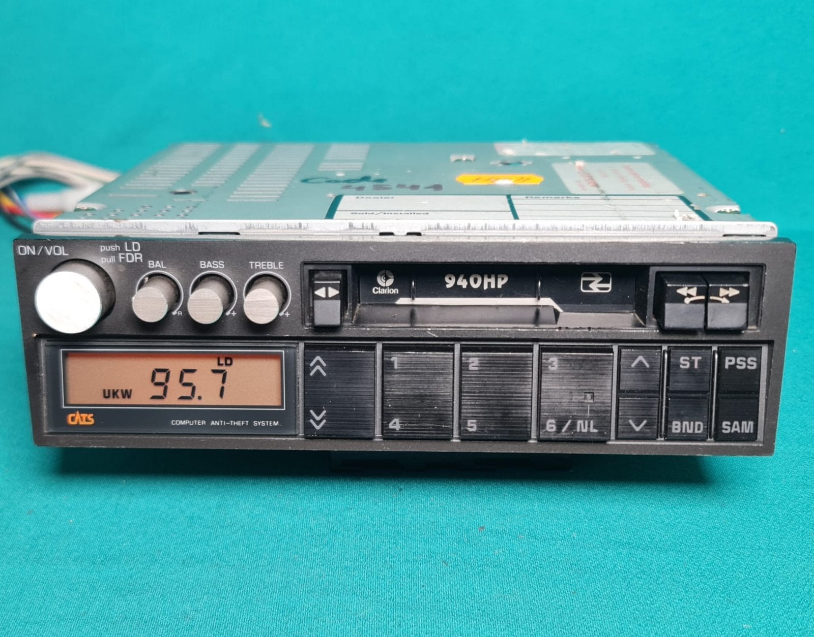 Clarion 940hp casssette receiver, Ophalen of Verzenden, Zo goed als nieuw