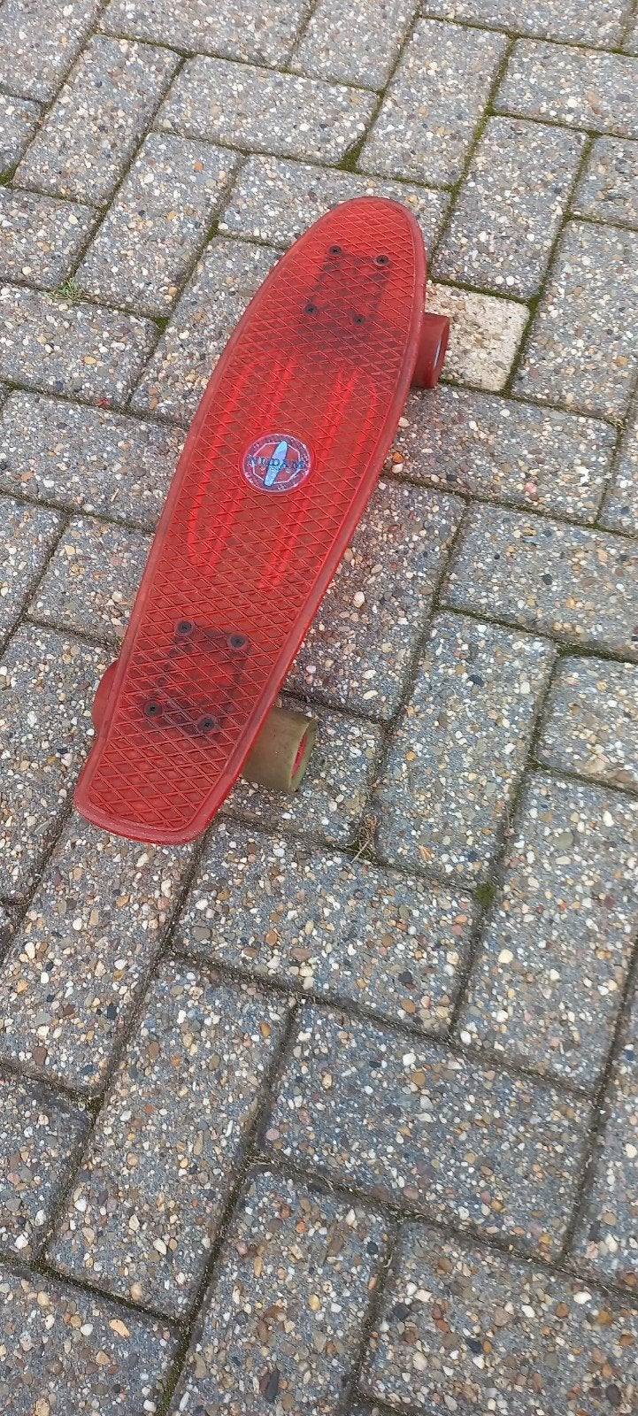 Rood Penny Skateboard, Sport en Fitness, Skateboarden, Ophalen of Verzenden, Gebruikt, Skateboard