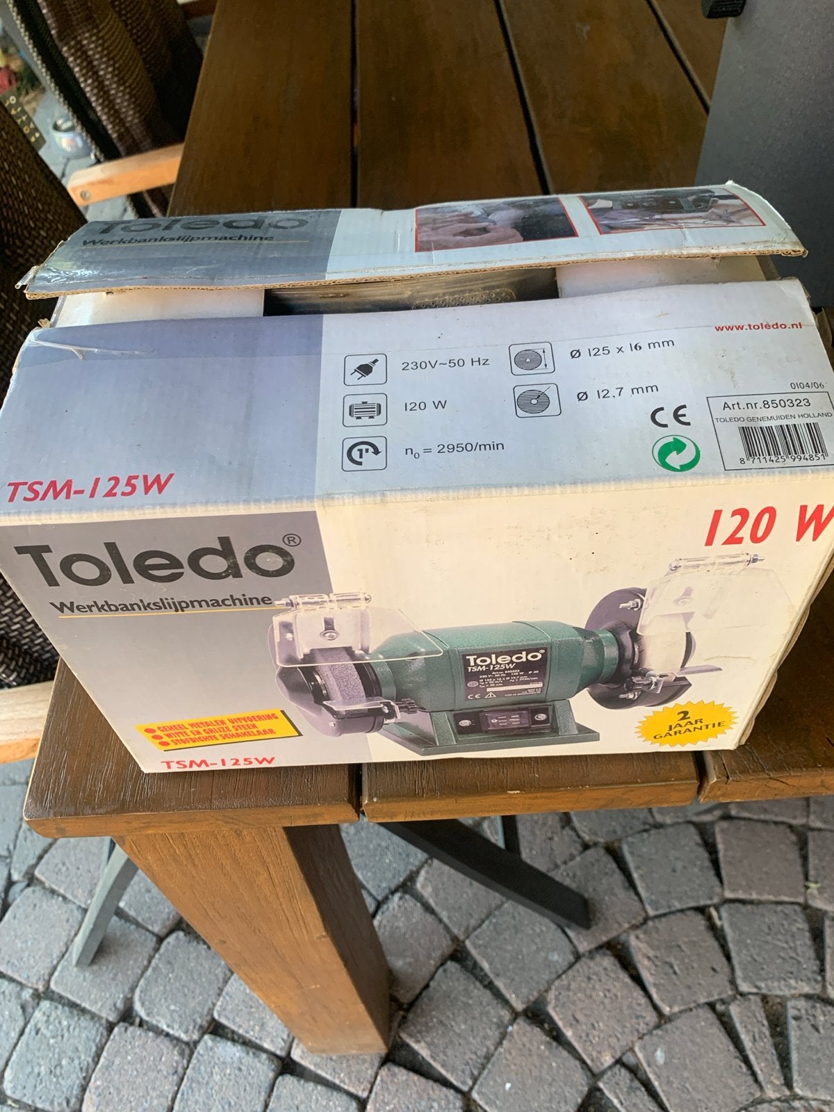Toledo Werkbankslijpmachine TSM-125W - Nieuw in doos, Doe-het-zelf en Verbouw, Gereedschap | Slijpmachines, Ophalen of Verzenden