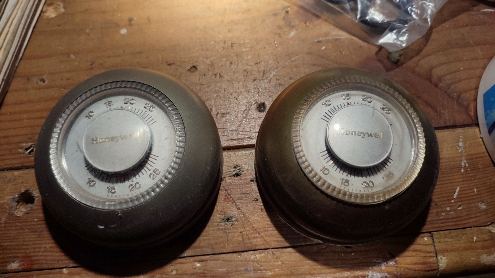 Vintage Honeywell Thermostaat (2 stuks), Ophalen of Verzenden, Gebruikt