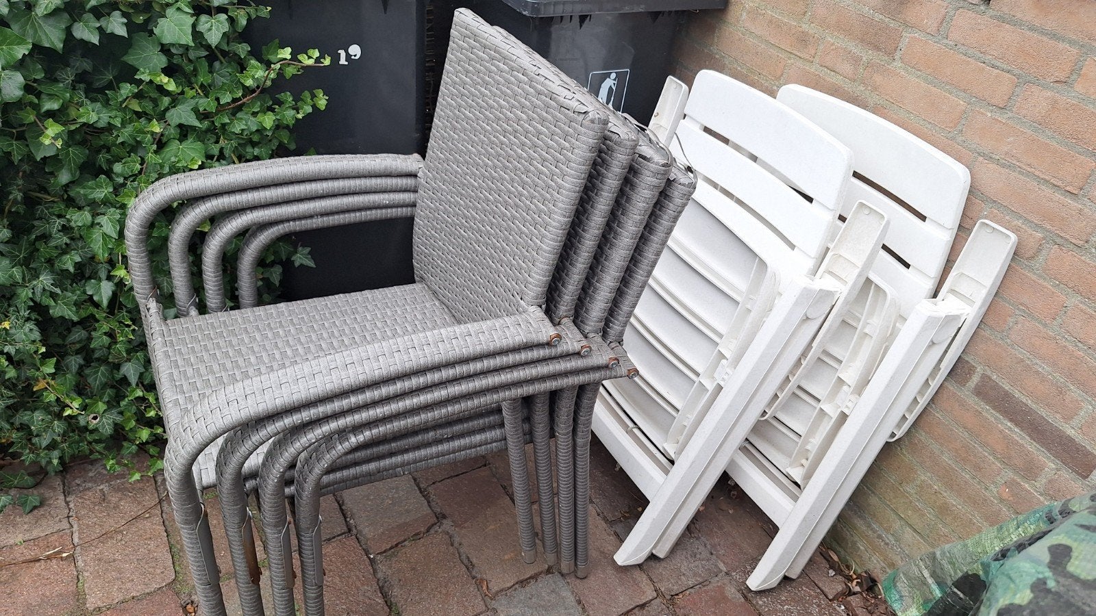 Gratis tuinstoelen, Ophalen, Gebruikt