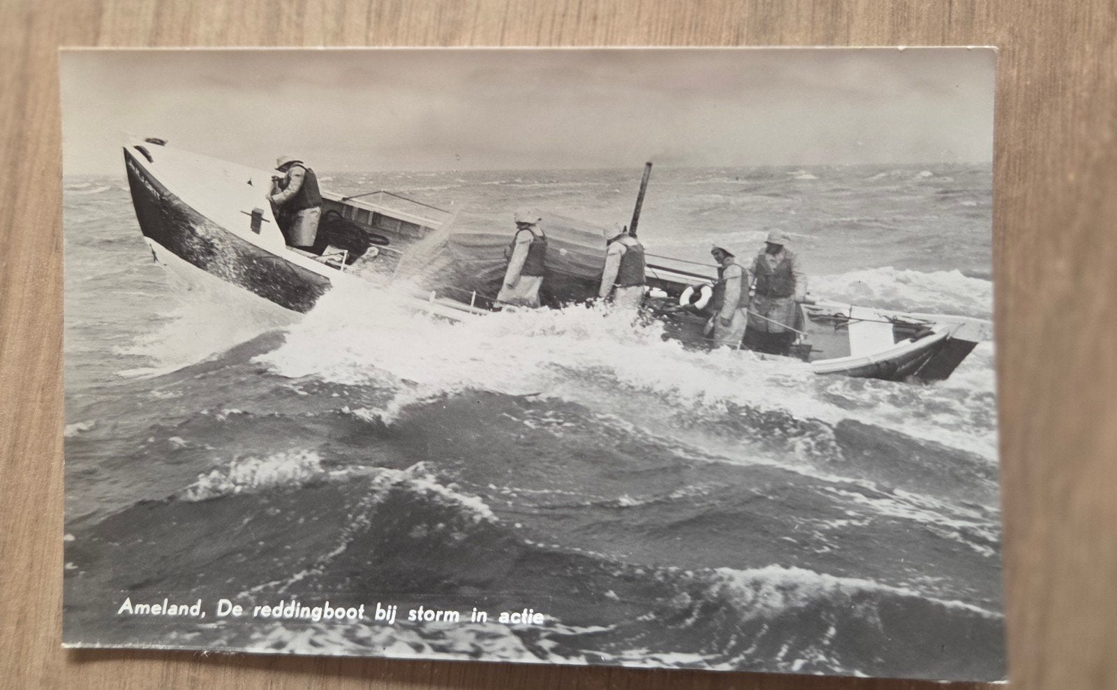 Ameland Reddingboot in actie tijdens storm, Ophalen of Verzenden