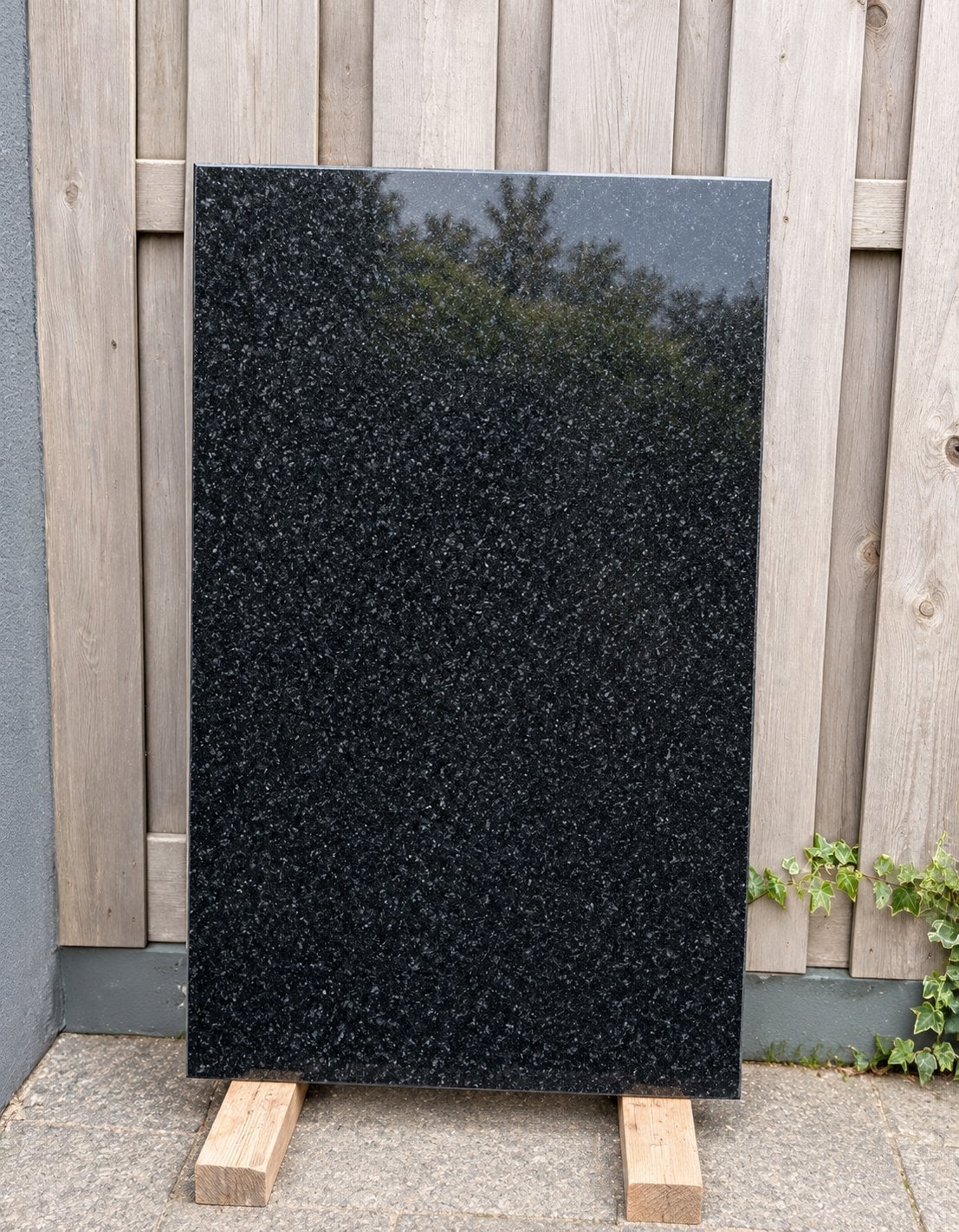 Granieten blad Zwart Impala 98x60x3cm, Ophalen, Gebruikt