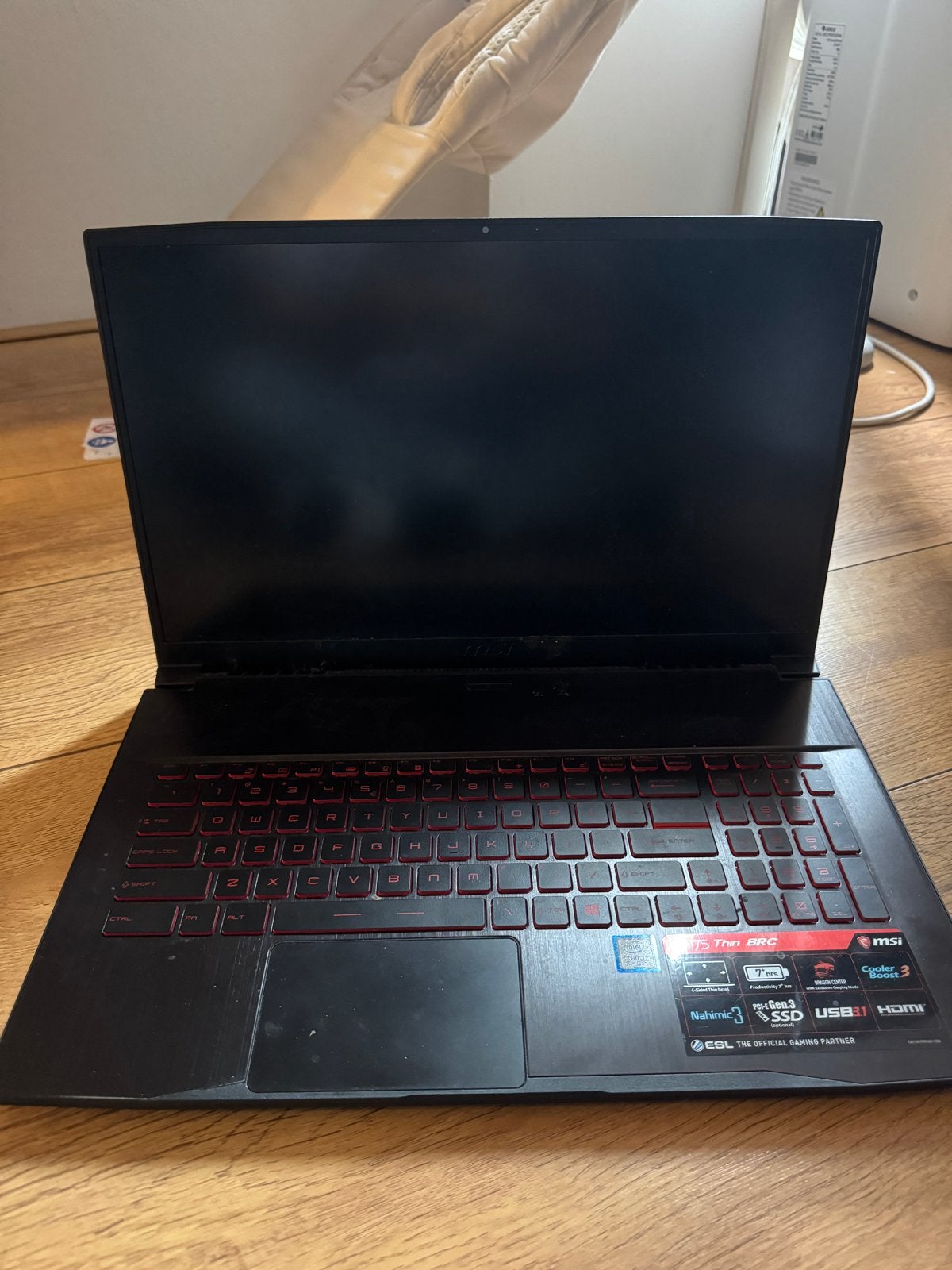 MSI GF75 Thin 8RC Gaming Laptop - Intel Core i7, SSD, Computers en Software, Windows Laptops, Gebruikt, Met videokaart, 2 tot 3 Ghz