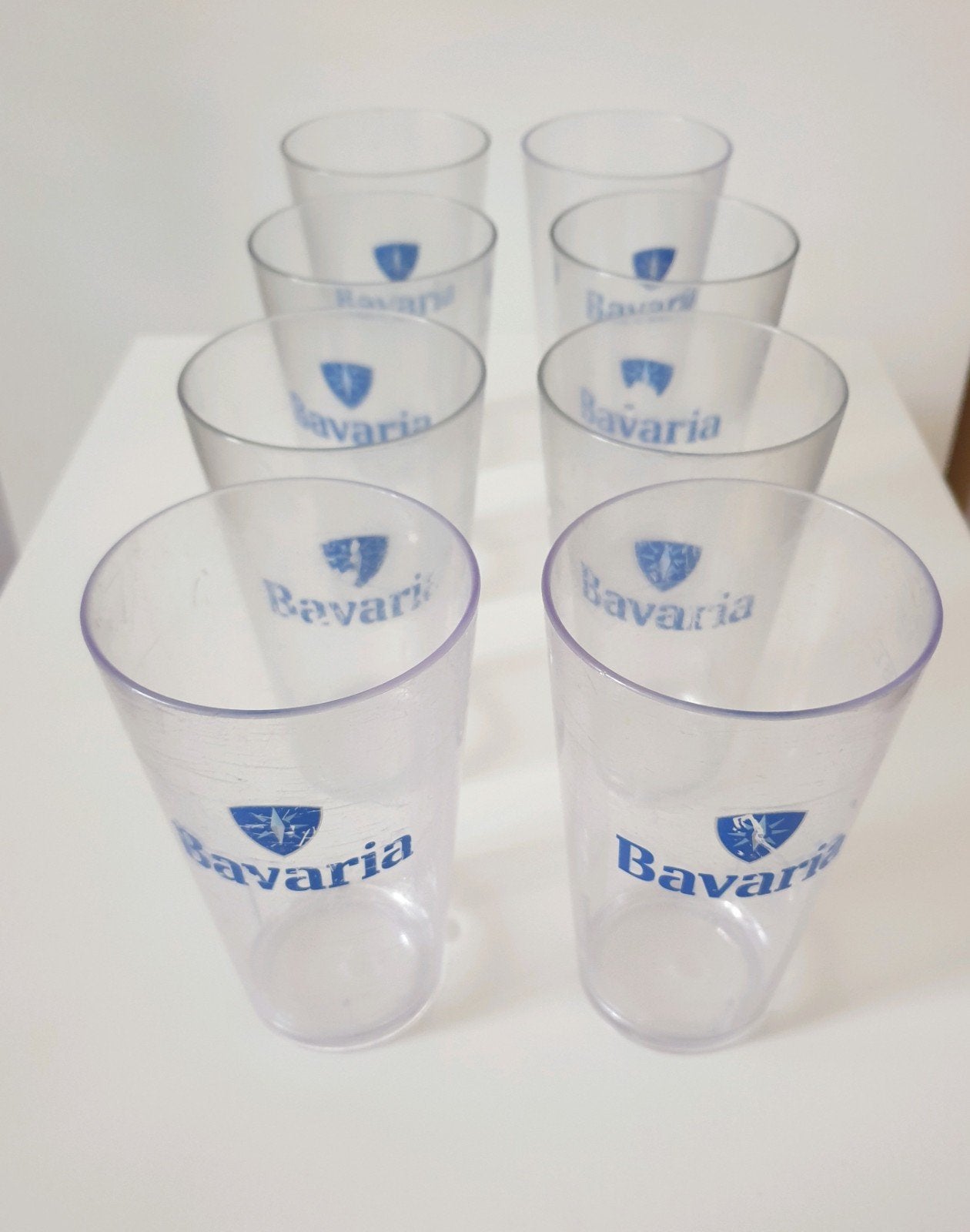 8 Bavaria hard plastic stapelbekers, Kunststof, Ophalen of Verzenden, Meerkleurig, Overige merken