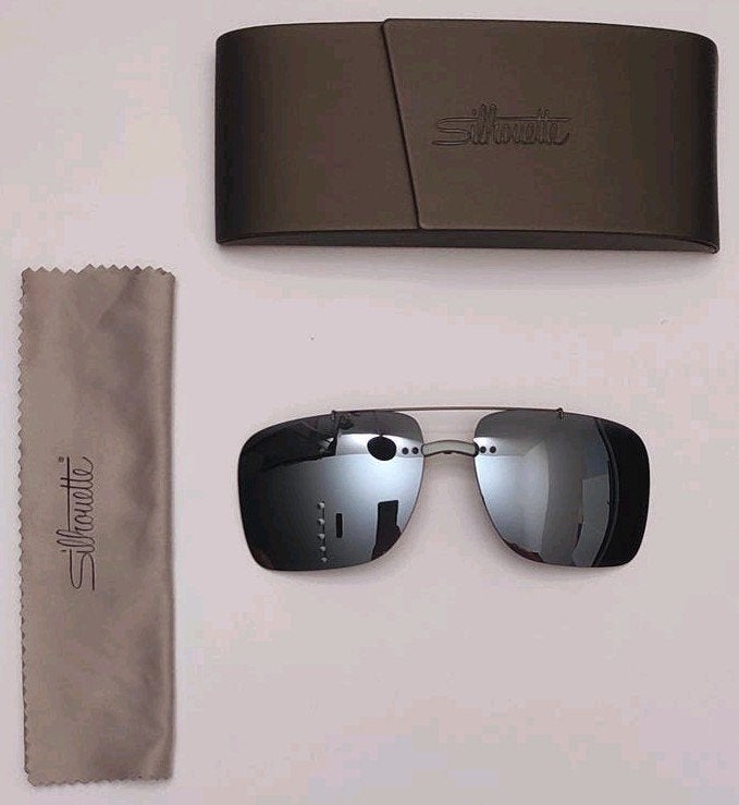 Nieuwe Silhouette Style Shades titanium clip-on zonnebril, Ophalen of Verzenden, Nieuw, Zonnebril, Overige merken