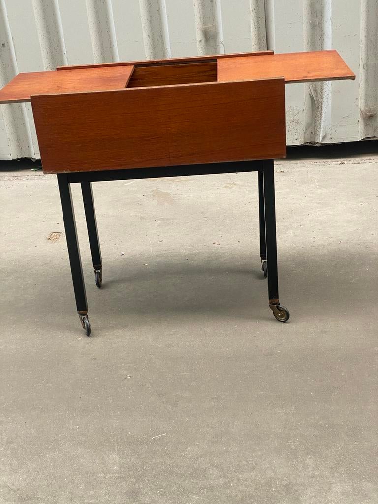 Teak houten naaikastje jaren '50 - Opaal, Antiek en Kunst, Ophalen