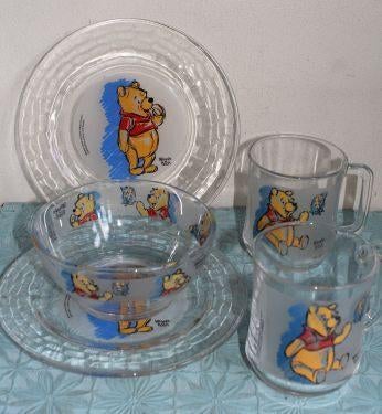 Servies Winnie The Pooh, Verzamelen, Disney, Ophalen of Verzenden, Winnie de Poeh of vrienden, Zo goed als nieuw, Servies