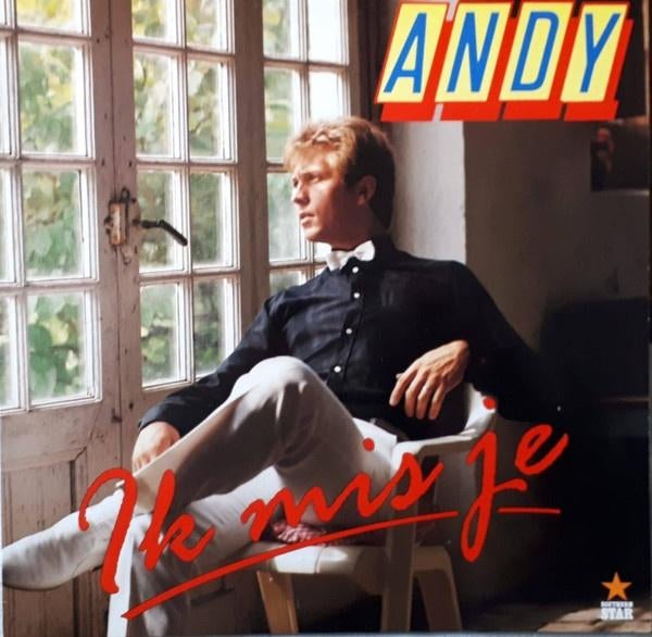 Andy  Ik Mis Je  lp, Cd's en Dvd's, Vinyl | Nederlandstalig, Ophalen of Verzenden, Gebruikt, 12 inch, Levenslied of Smartlap