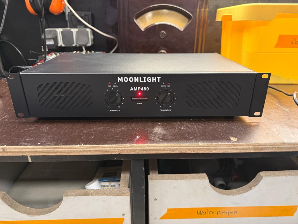 Moonlight AMP480 Versterker - Nieuw, Ophalen of Verzenden, Nieuw, 500 tot 1000 watt, P.A.