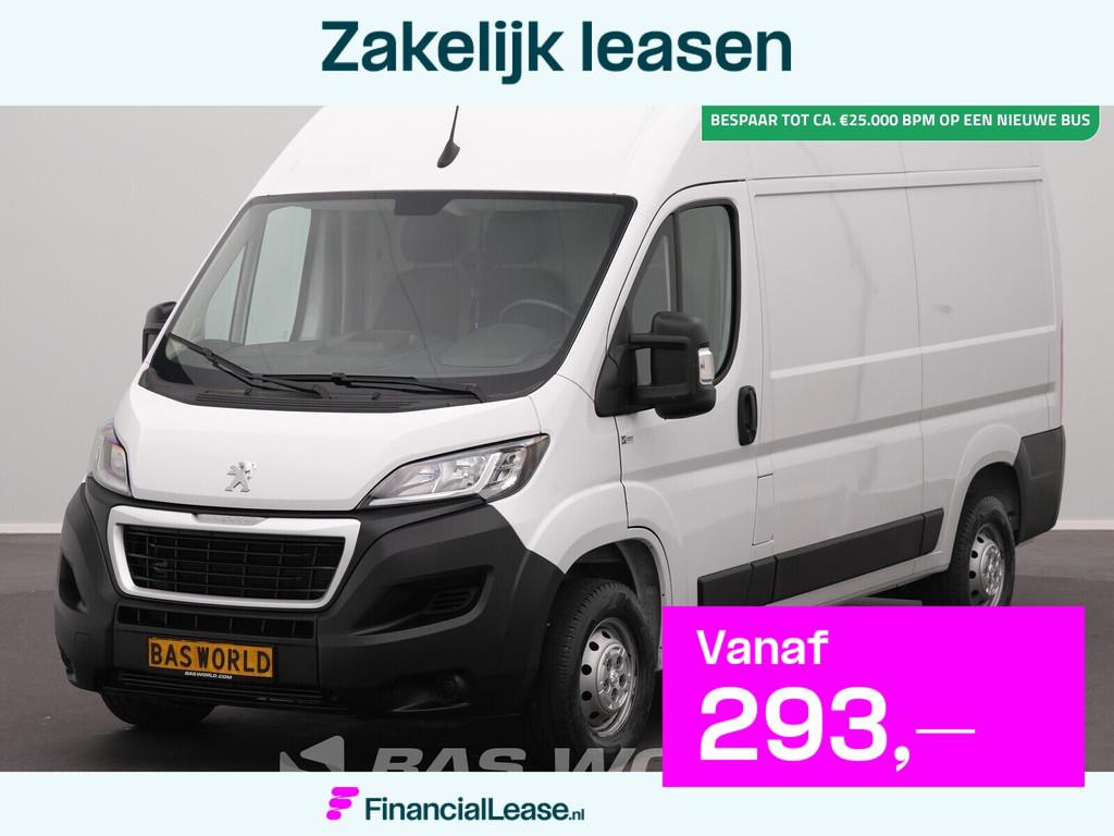 Peugeot Boxer 140PK L2H2 Airco Cruise CarPlay Parkeersensore, Stof, Gebruikt, Euro 6, 4 cilinders