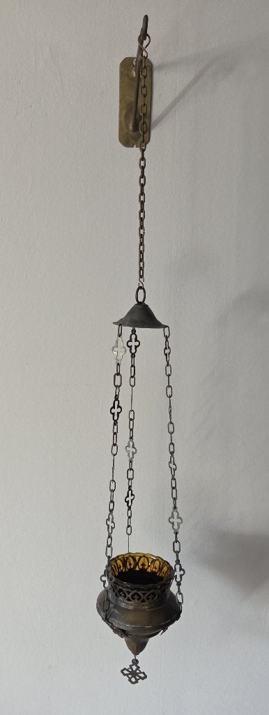 Godslamp - Wierooklamp (Neogotisch / Orthodox / Christelijk), Ophalen of Verzenden, Gebruikt, Overige typen, Christendom | Katholiek