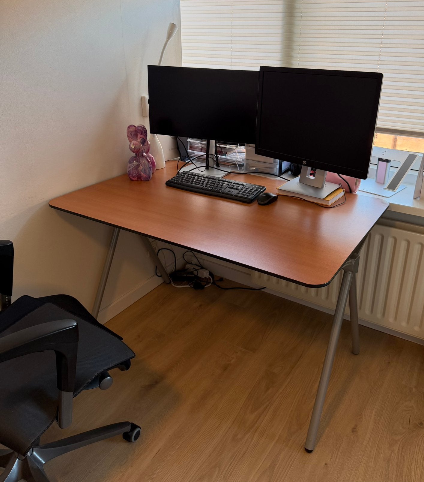 Stevig en ruim bureau - 120 x 80 cm, Ophalen, Zo goed als nieuw, 80 cm, 120 cm