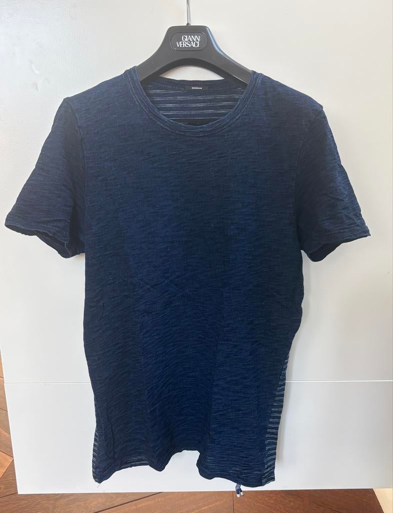 Denham Blauw Katoenen T-shirt Maat M, Ophalen of Verzenden, Maat 48/50 (M), Blauw