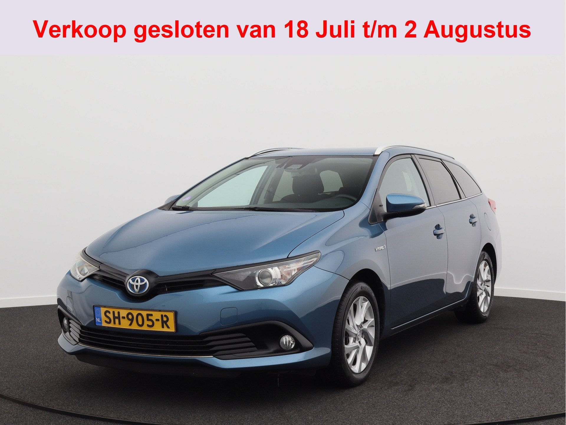 Toyota Auris 1.8 Hybrid Dynamic/ lage km/ zeer mooi!, Auto's, 28 km/l, Gebruikt, Blauw, Hybride Elektrisch/Benzine