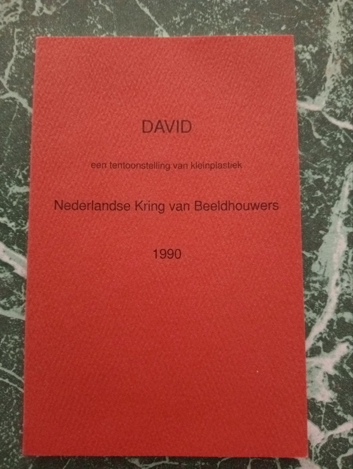 DAVID Tentoonstelling Kleinplastiek Nederlandse Kring Beeld, Ophalen of Verzenden, Gelezen