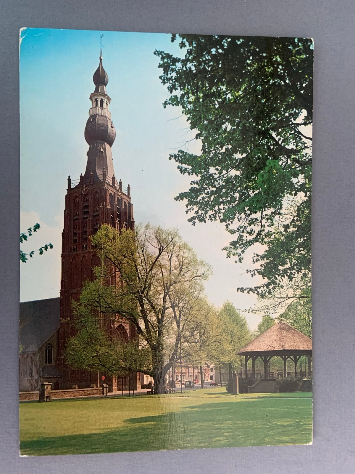 Hilvarenbeek Vrijthof met toren, Verzenden, 1960 tot 1980, Ongelopen, Noord-Brabant