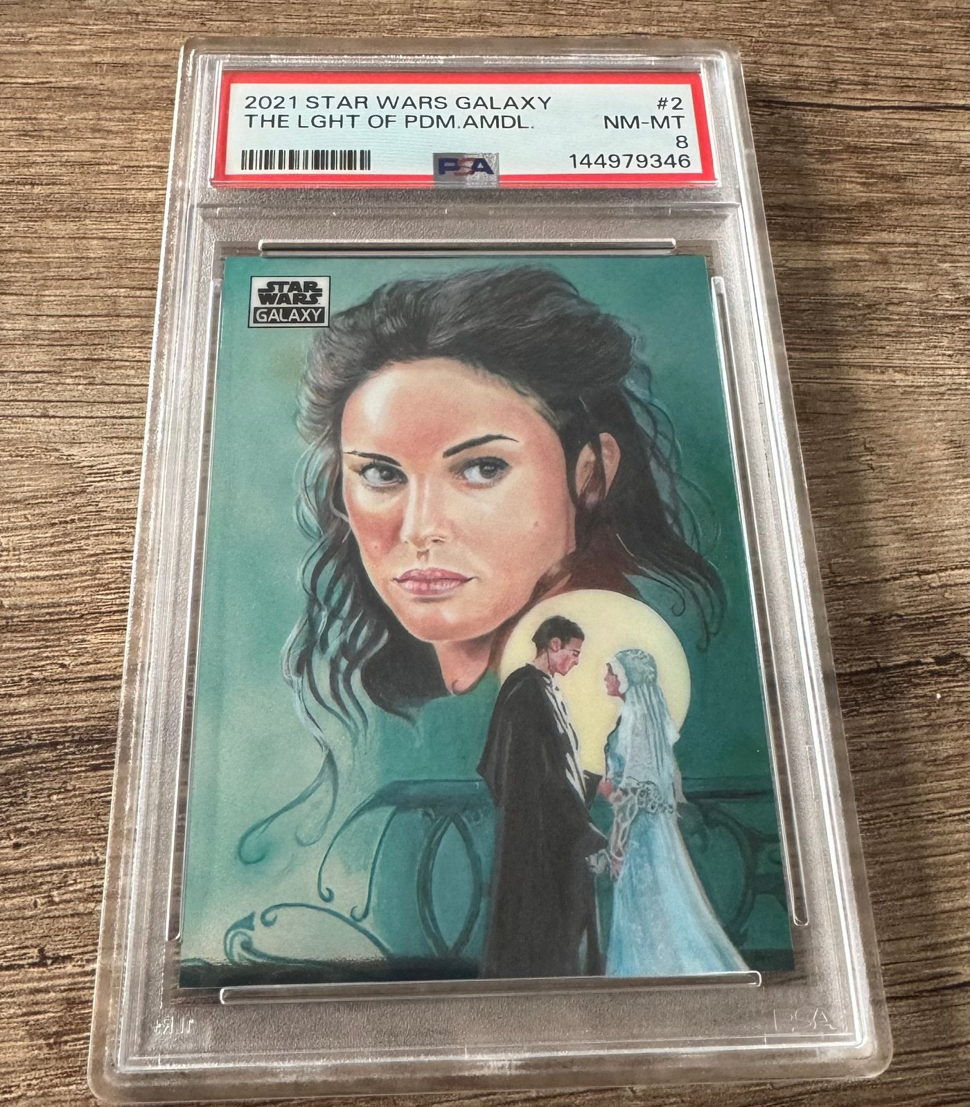 2021 Topps Star Wars Galaxy Padmé Amidala #2 PSA 8, Ophalen of Verzenden, Zo goed als nieuw
