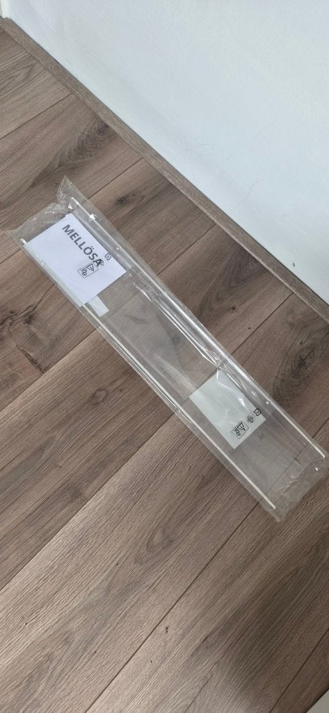 IKEA MELLÖSA schilderijenplank 60 cm transparant, Ophalen of Verzenden, Nieuw