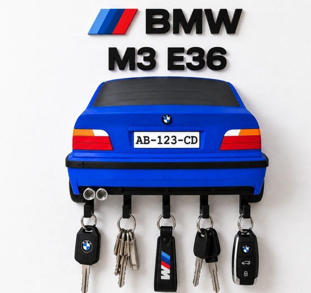 BMW E36 Sleutelhouder - Diverse Kleuren Beschikbaar, Meerkleurig, Nieuw, Kunststof, Ophalen of Verzenden
