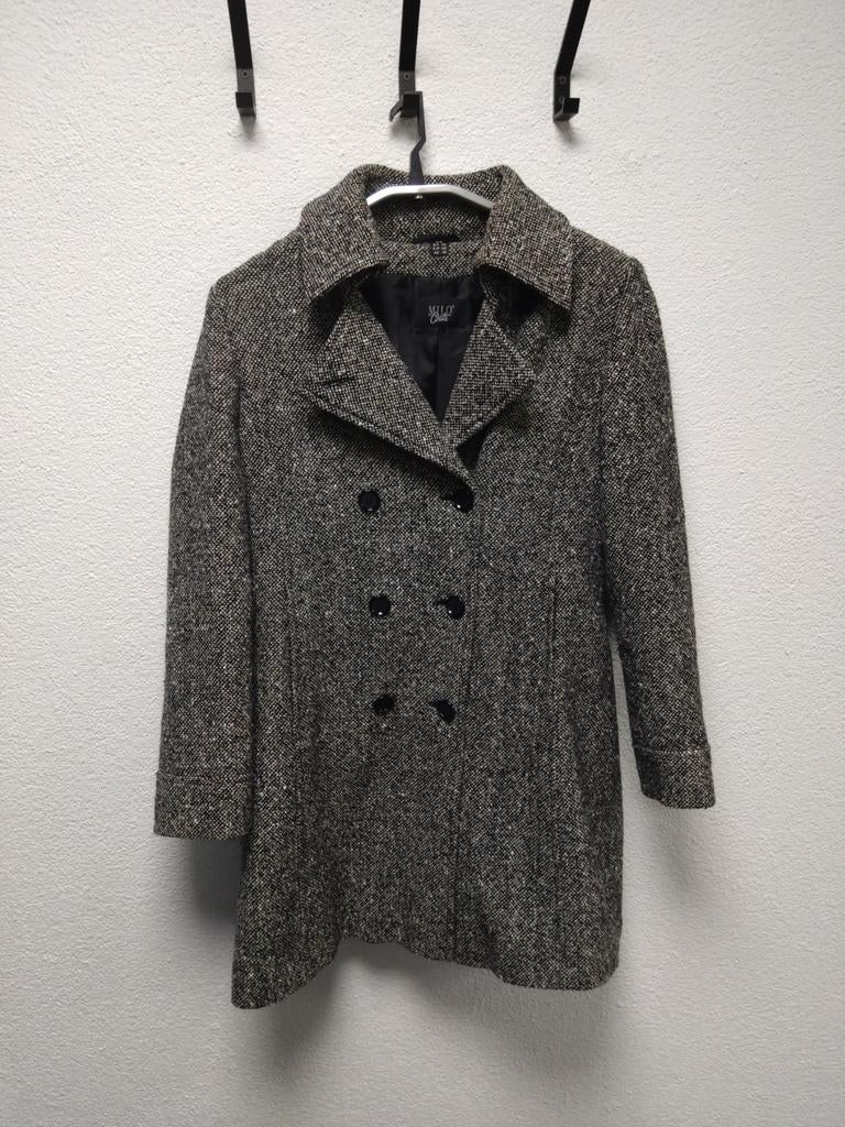 Stijlvolle wollen jas van Milo Coats. Maat 38, Kleding | Dames, Maat 38/40 (M), Ophalen of Verzenden, Zo goed als nieuw, Grijs