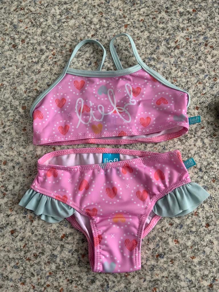 Lief roze hartjes bikini mt 92/98 NIEUW, Lief, Meisje, Nieuw, Ophalen of Verzenden