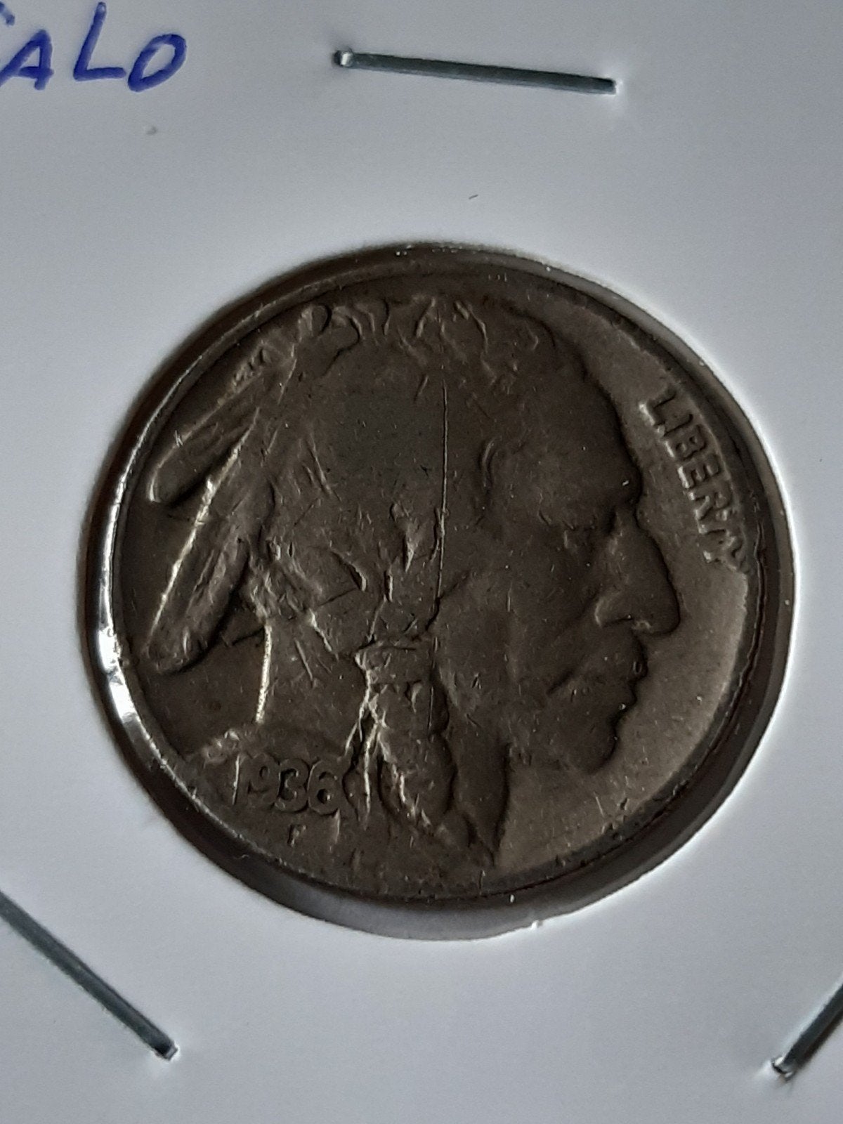 five cents 1936 buffalo usa kk f.5.11, Ophalen of Verzenden, Noord-Amerika