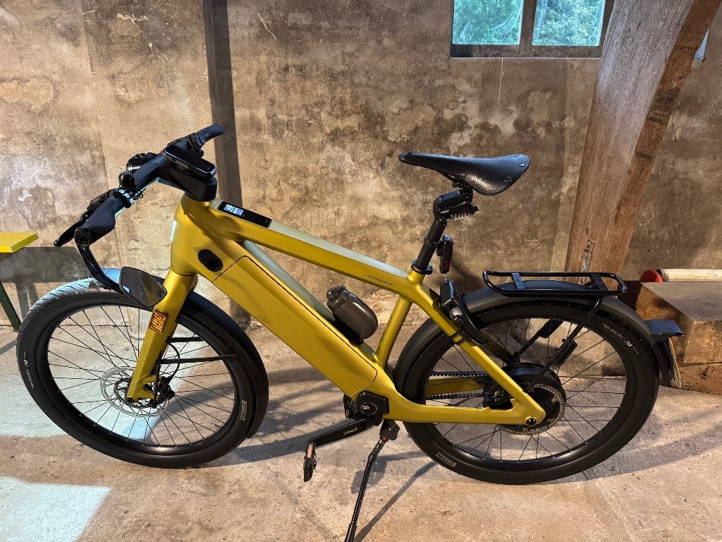 Stromer ST7 Launch Edition | Solid Gold | zeer compleet, Ophalen, Zo goed als nieuw, Stromer, 50 km per accu of meer