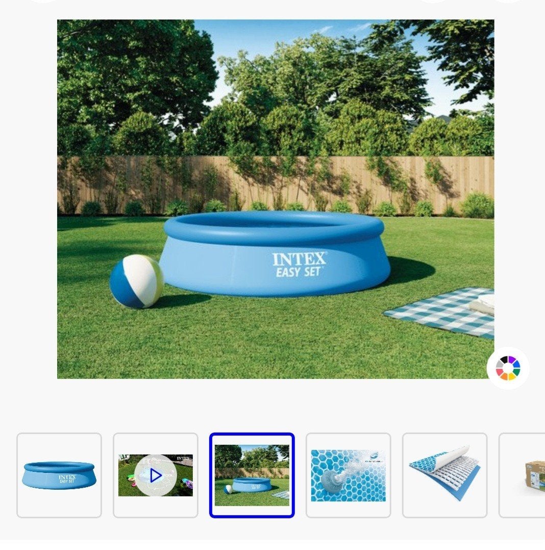 Intex Easy Set opblaaszwembad met filterpomp, Tuin en Terras, Ophalen, Gebruikt, Opblaaszwembad, Rond