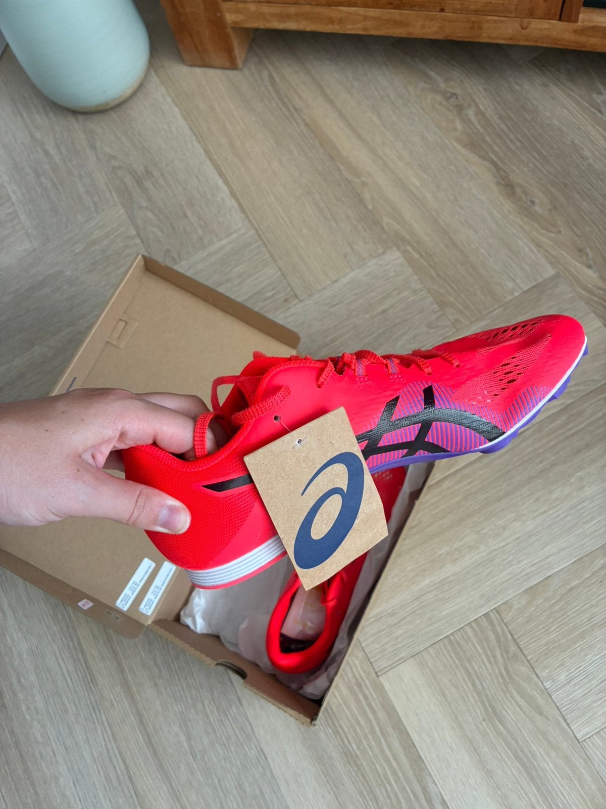 Spikes asics maat 42, Verzenden, Zo goed als nieuw, Spikes, Asics