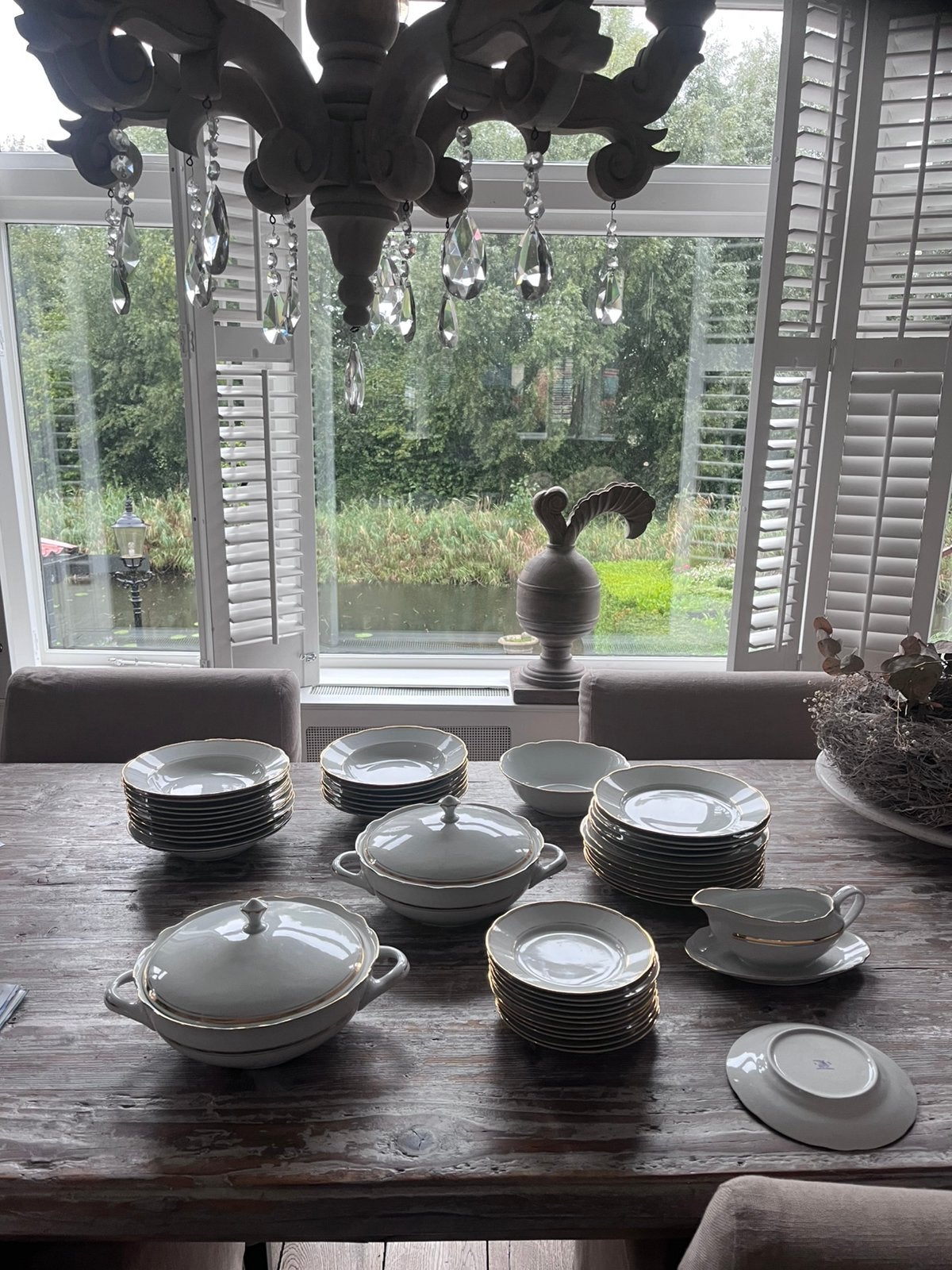 Bohemian jungerhans porcelein servies, Ophalen