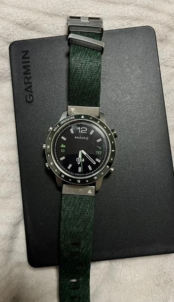 Garmin Marq Golfer horloge, Zwart, Garmin, Ophalen of Verzenden, Zo goed als nieuw