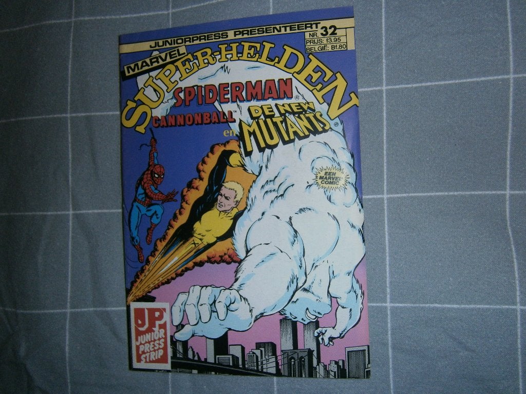 Juniorpress 32 – Spiderman / Cannonball / New Mutants (1986), Boeken, Europa, Marvel: Stan Lee, Chris Claremont, Ophalen, Gelezen