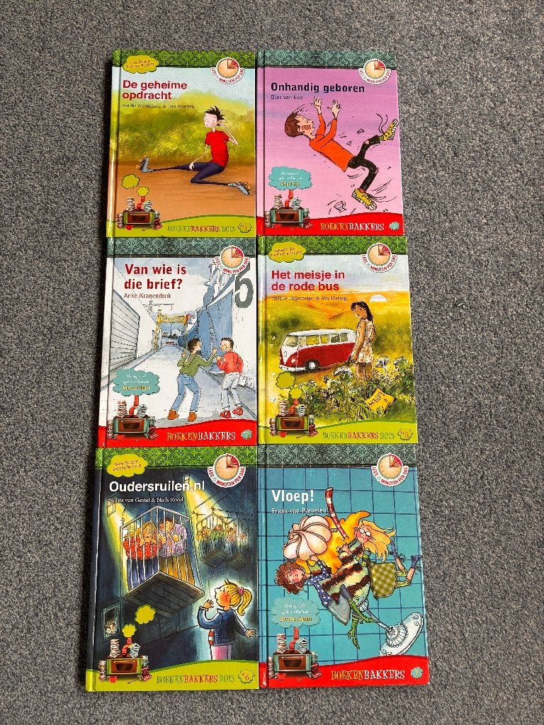 Pakket 6 boeken De BoekenBakkers. Goede staat. 8-12 jaar., Boeken, Ophalen of Verzenden, Gelezen, Fictie