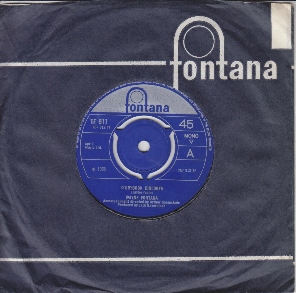 WAYNE FONTANA - Storybook Children, Gebruikt, Originele persing, 7 inch, Single